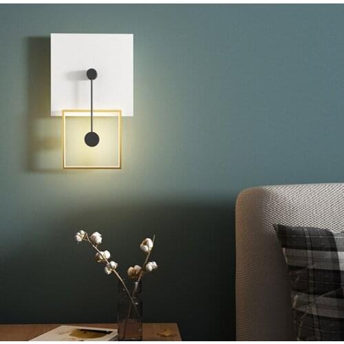 Simple New Modern LED Wall Lights For Study Living Room Bedroom Bedside Aisle Corridor Flats Indoor Lighting Iron Aluminum Lamps