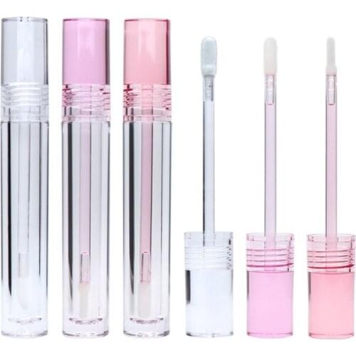 Empty Lip Gloss Tubes Pink Rose Red Cosmetic Lip Gloss Container Lip Glaze 5.5ML Lipgloss Tubes with Clear Wand 10/30pcs