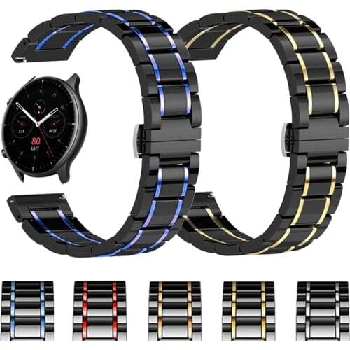 Ceramic Wrist Band for Huami Amazfit GTR 2e 2 42mm 47mm WatchBand for Amazfit Stratos Watch Strap Bracelet Accessories 20mm 22mm
