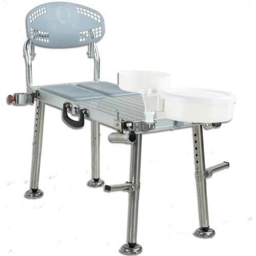 Mini Fishing table fishing chair Aluminum alloy Light and convenient Foldable multifunctional Fishing accessories 200kg loading