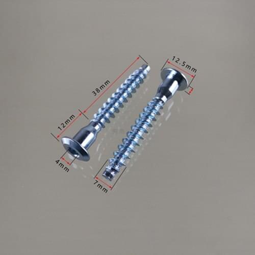 18pcs M7*50mm kitchen cabinet screws bolts Allen furniture self-tapping screw oblique flat head hex socket self-attack
