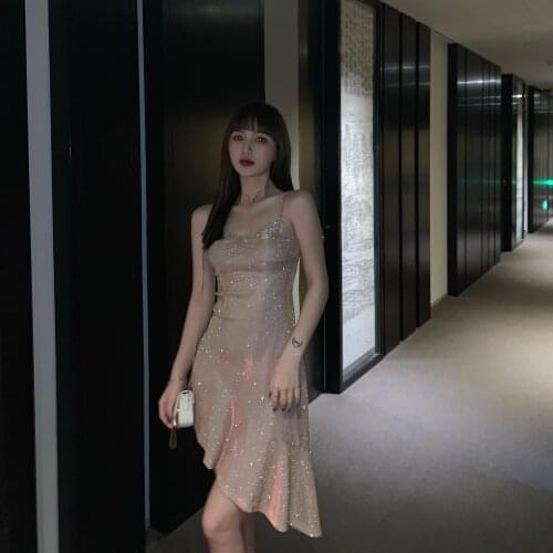 Sannian Sexy Halter Dress Women Clothes 2021 Summer And Fall Slim Fishtail Bottoming Dresses Ladies Bar Party Club Clothing