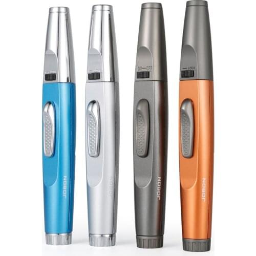 Blue Flamethrower Blue Outdoor Windproof Straight Butane Lighter Accessory for Mens Tech Tobacco Roller Lighters Retro