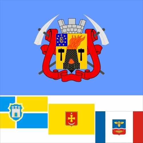 Ukraine Other Cities Luhansk Flag 3X5FT 90X150CM 100D Polyester Odessa Simferopol Banner