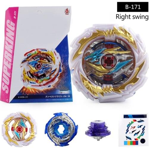 Spinning Beyblades Burst Metal Fusion with Sparking Launcher Super King Explosion B-171 Storm Dragon Alloy Gyro Toys for Child