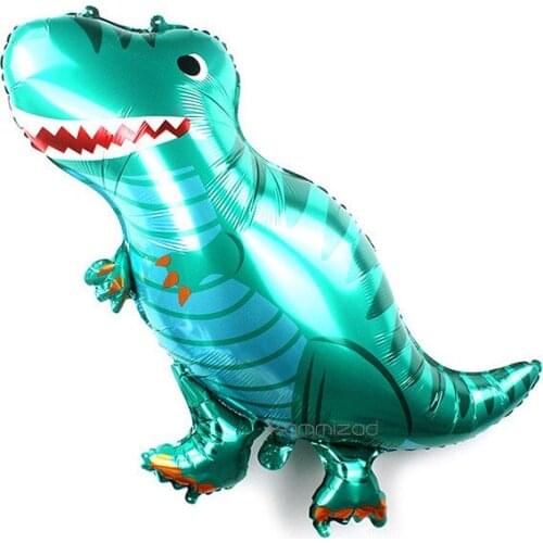 Toy balloon large dinosaur aluminum foil balloon cartoon animal children birthday party decoration toy balloon wholesale