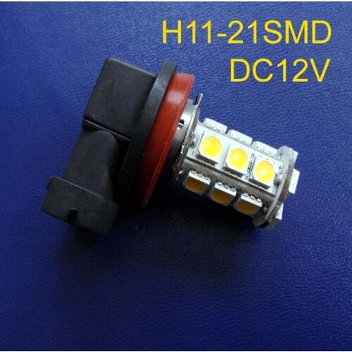 High quality 12V H11 led fog lights,5050 21SMD 3chips led car H8 fog lights H11 led lamps free shipping 2pcs/lot