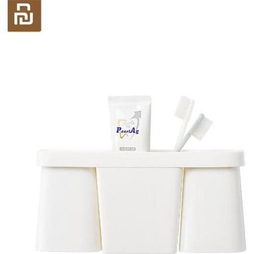 Xiaomi Youpin Wash Cup Set Beige Simple And Generous Magnetic Absorption Draining No Nails 2Cup