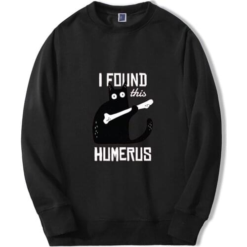 I found this humerus balck cats cute 2020 New Arrival Men Hoodies Casual Pullover O-Neck Mens Sportswear Sweatshirt Hoodies
