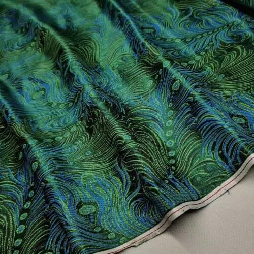 Brocade Charmeuse Jacquard Fabric Sewing Craft Material Polyester Sofa Cover Doll Cloth