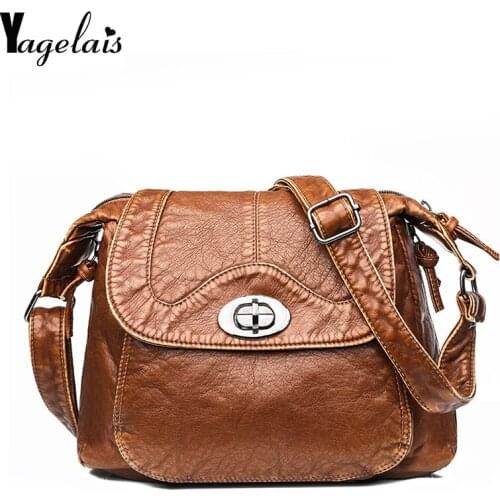 Women bag Fashion Leather Simple Solid Handbag Small Shoulder Bags Crossbody Bags for Girls Messenger Bags Phone Coin Bag