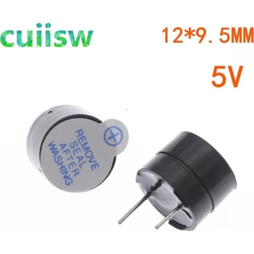 10pcs New Arrival 10pcs 5v Active Buzzer Magnetic Long Continous Beep Tone 12*9.5mm