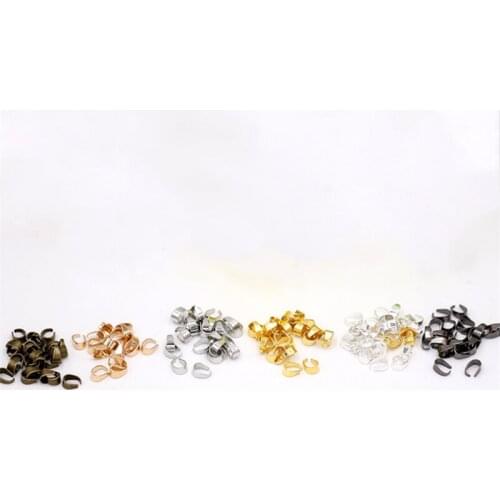 100pcs Pendant clasps Necklace Buckle Clasp Connectors Pinch Clip Bail Pendant Hooks DIY Jewelry Findings 6x5mm 9x6mm 11x6mm