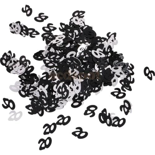 20th Birthday Wedding Anniversary Party Table Confetti Decoration Sprinkles Foil Scatters