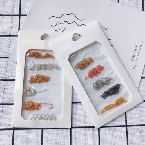 DIY jewelry accessories wholesale retro accessories decorative nail jewelry metal chain mixed nail decorations