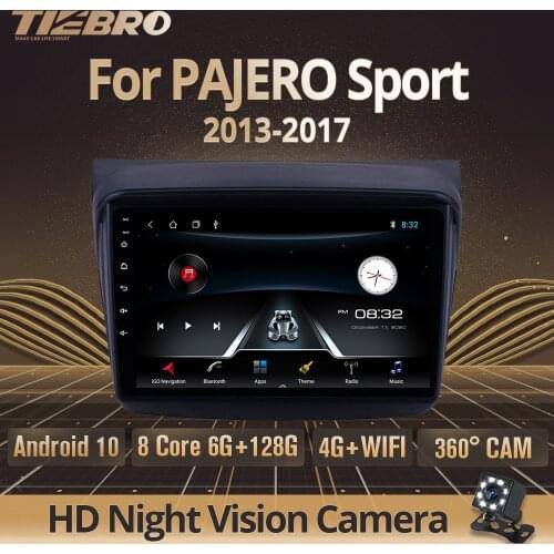 TIEBRO Car Multimedia Player 2din Android 9.0 Car GPS Radio For MITSUBISHI PAJERO Sport/L200/2006+ Triton/2008+ PAJERO 2010 DVD