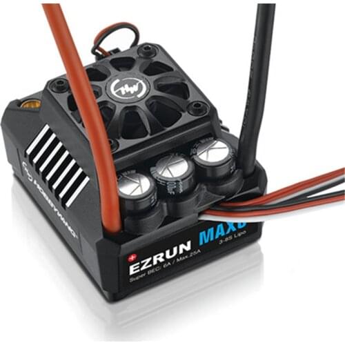 Hobbywing EZRun MAX6 V3 1/6 3-8S Waterproof Brushless ESC 160A for 1/6 1/7 RC Touring Car/Buggy/Truck