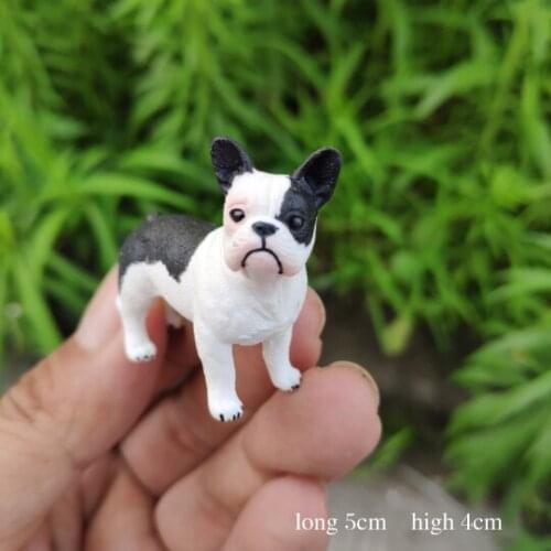 CE identification French BullDog Animal simulation Collection of toys