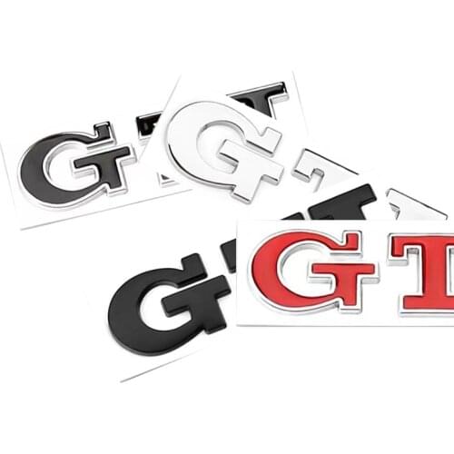 3D Metal Car GTI Logo Car Stickers Emblem Badge Decals for Volkswagen VW GTI Polo Golf 3 4 5 6 7 R400 TCR MK2 MK4 MK5 MK6 MK7