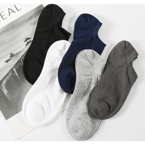 5 Pairs Men Short Tube Modale Shallow Mouth Socks Young Teenage No Show Casual Sokken Japanese Pure White Color Sneaker Meias