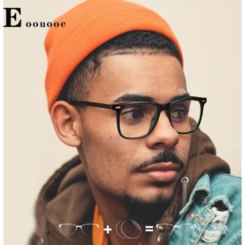 TR90 Fashion Eyeglass Clear Lenses Anti Blue Ray Progressive Glasses Men Optical Frame for Women Teens Light Glass