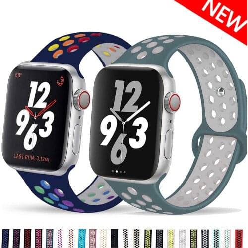 Strap for apple watch band 44mm 40mm 42mm 38mm Accessories Silicone bands belt bracelet iWatch 6 SE 5 4 3 42 44 mm