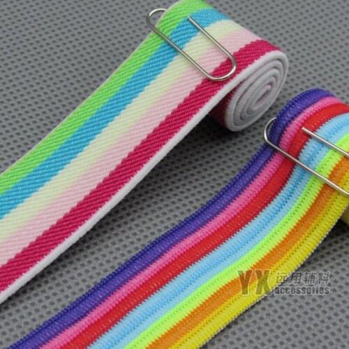 Twill Tape/Crochet belt 25mm 6meters/lot stripe Elastic webbings elastic band jacquard ribbon for underwear Waist Bel accessies