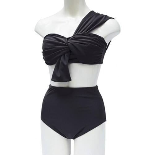 Bikini Two-piece Easy to Wear Polyester Girl Sexy Split Swimwear for Vacation