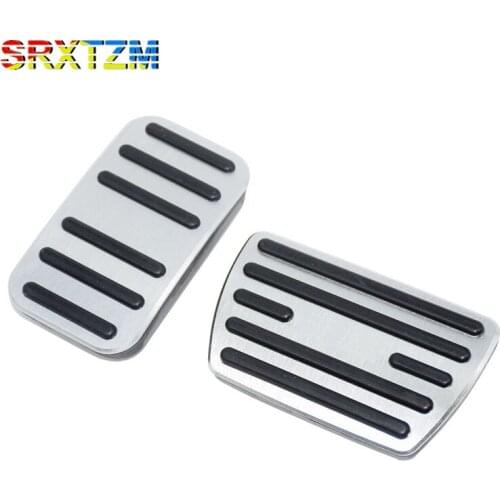 SRXTZM Aluminum Alloy Car Styling Accelerator And Brake Pedal Cover Trims 2pcs Set For Honda CRV CR-V 2017-2018