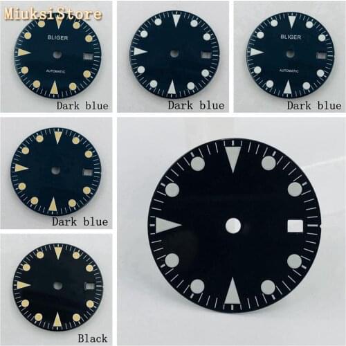 Bliger 28.5mm sterile luminous watch dial fit ETA 2836/2824 Miyota 8205 8215 821A Mingzhu DG2813/3804 movement