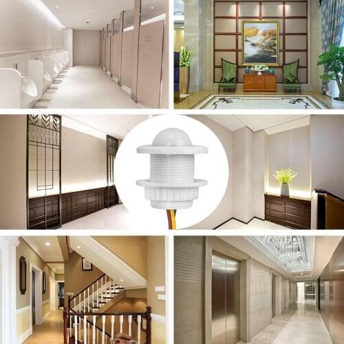 AC 85-240V Human Body PIR Infrared Motion Sensor Switch Adjustable Time Delay Smart Sensor Light Switch for Home Light