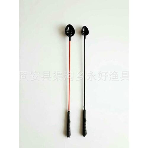 1pc Rock Fishing Lure Bait Casting Wok Ladle Spoon Scoop Glass Fiber Post Rubber Handle