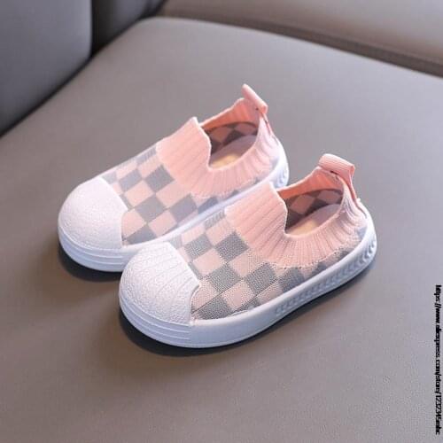 2021 Autumn Baby Girl Boy Toddler Shoes Infant Casual Walkers Shoes Soft Bottom Comfortable Kid Sneakers Black White Pink