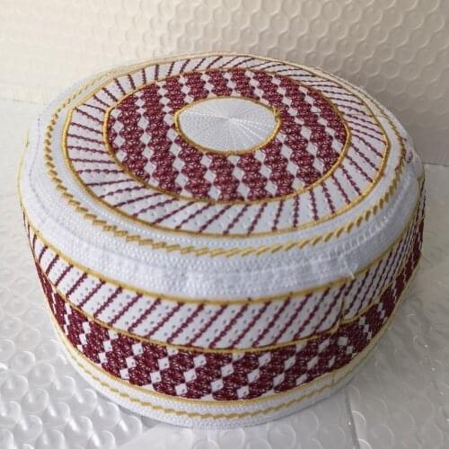 5 Piece Men Muslim Prayer Hats India Kufi Turban Islamic Cap Arabic Saudi Topi Islam Namaz Prayer Hijab Caps Veludo Satin Bonnet