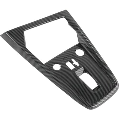 For A3L 2021 Carbon Fiber ABS Car Gear Shift Knob Panel Frame Cover Trim Car Styling