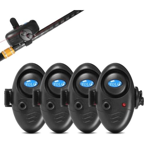 Electronic Fishing Bite Alarm Fishing Signalizator Carp Fish Indicator with LED Light/Buzzer Loud Siren Daytime Night Indicator