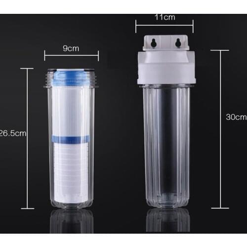 10 Universal inch Water Filter Front household filter With PP Cotton PET Filter Bottle Filter Barrel