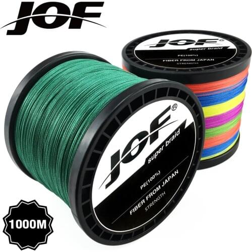 JOF100M-1000M PE Fishing Line Multifilament Line 0.18-0.5mm 22-80 LB Japanese Material Super Strong for Carp Fishing