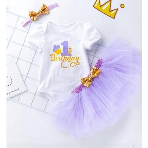 Fashion Girls Baby Tutu Dress Suits+Headband Summer 1 year Birthday Infant Baby Girls Tutu Dress Set Lovely Child Girls Clothing
