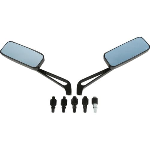 Motorcycle Rear View Side Mirrors 8MM&10MM For Harley Honda Kawasaki Suzuki chrome/black