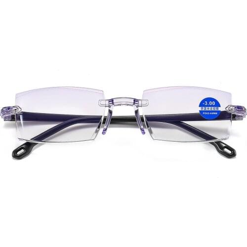 Fashion Square Anti Blue Rays Reading Glasses Men Women High Quality TR90 Material Reading Eyeglasses Prescription -1.0-1.5-4.0