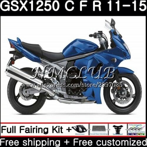 Fairing For SUZUKI Bandit GSX1250F GSXF1250 2011 2012 2013 2014 2015 45HC.3 GSX1250 C GSX1250FA Hot blue GSX1250C 11 12 13 14 15