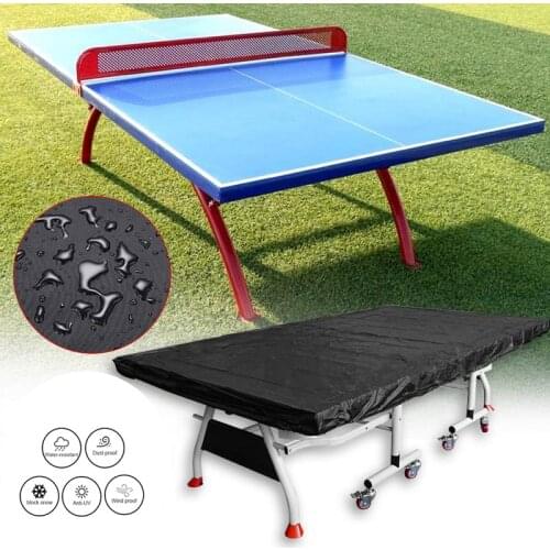 Table tennis table cover table cover waterproof dustproof anti-ultraviolet black convenient sports outdoor indoor moisture