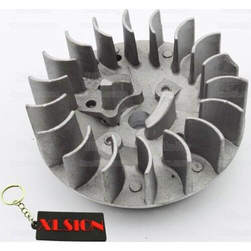 Pull Start Starter Flywheel for 47cc 49cc 2 Stroke Engine Mini Moto Pocket Dirt Bike ATV Quad Go Kart Motorcycle Minimoto