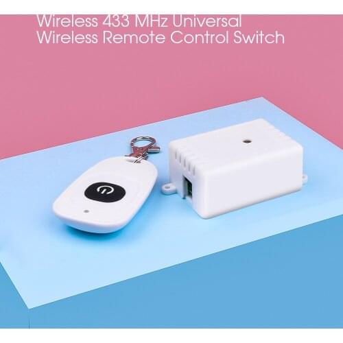 AC 220V 10A 1CH 433MHz Wireless Remote Control Switch Relay Module Receiver + RF Transmitter Kit For Lighting Garage Door