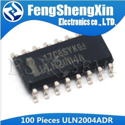 100pcs/lot ULN2004ADR SOP-16 ULN2004A ULN2004 HIGH-VOLTAGE HIGH-CURRENT DARLINGTON TRANSISTOR