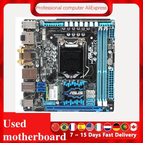 For ASUS P8Z77-I DELUXE Computer Motherboard LGA 1155 DDR3 For Intel Z77 P8Z77 Desktop Mainboard (Without heat shield)