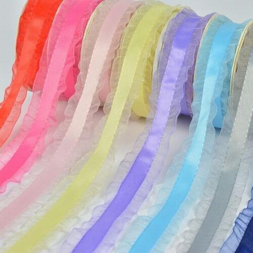 10047 Snow yarn lace ribbon 50 yards DIY hair dress with hand-made wedding Christmas decoration gift packaging belt