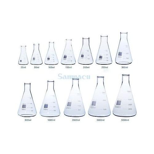 2000ML Conical Erlenmeyer Flask G3.3 Borosilicate Glass Lab Supplies