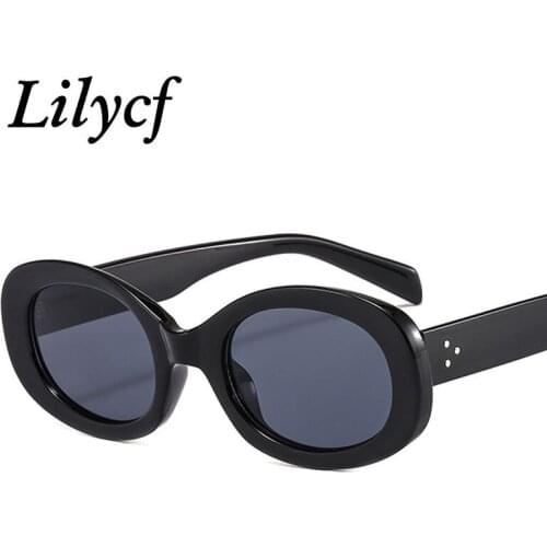2021 Oval Sunglasses Ladies Personality Little Goose Egg Street Shooting Glasses Fashion Rice Nail Brand Designer Glasses UV400